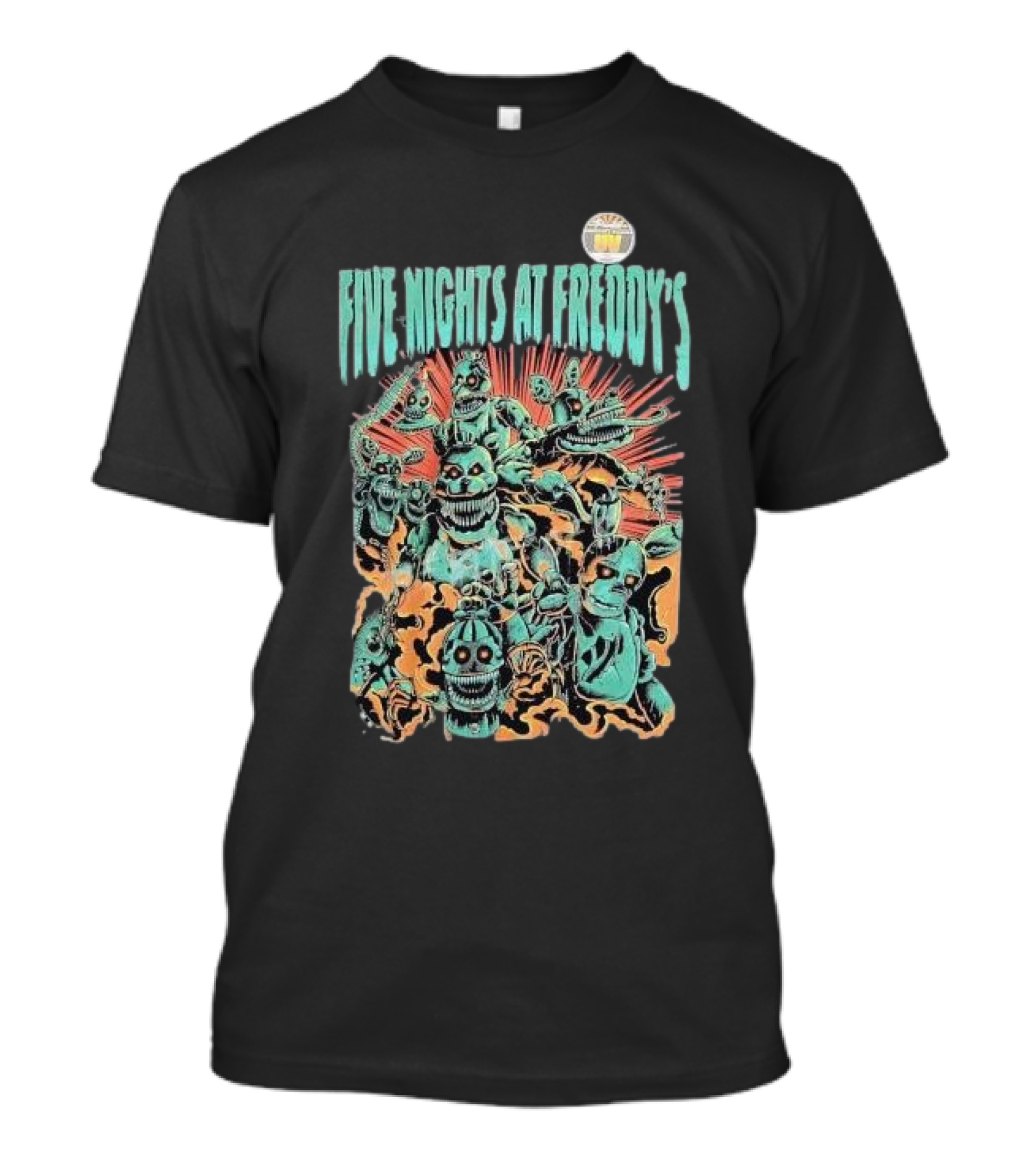 Five Nights At Freddy’s FNAF Metal Animatronics Horror T-Shirt