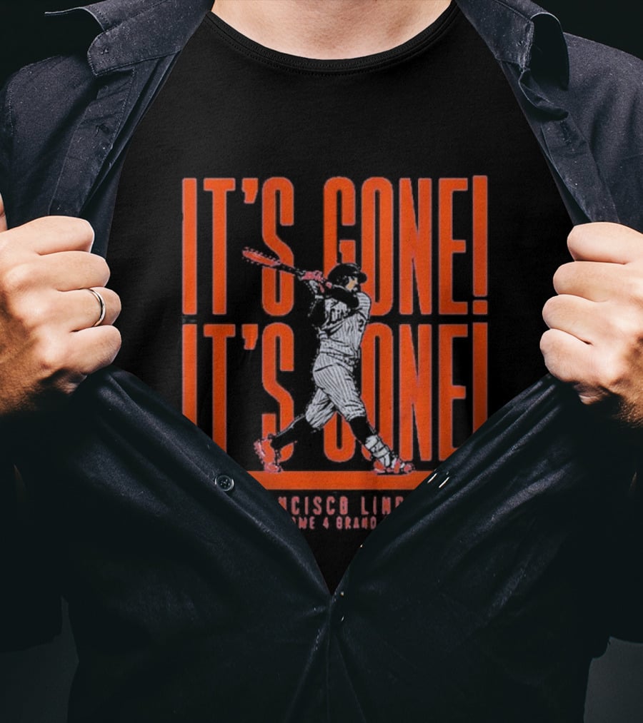 Francisco Lindor The Game 4 Grand Slam It's Gone It's Gone T-Shirt