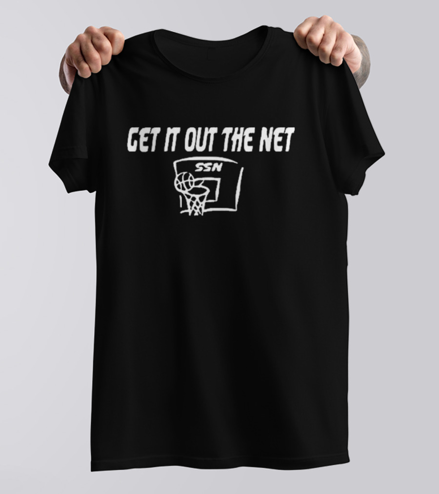 Get It Out The Net SSN Basketball Hoop Sketch T-Shirt