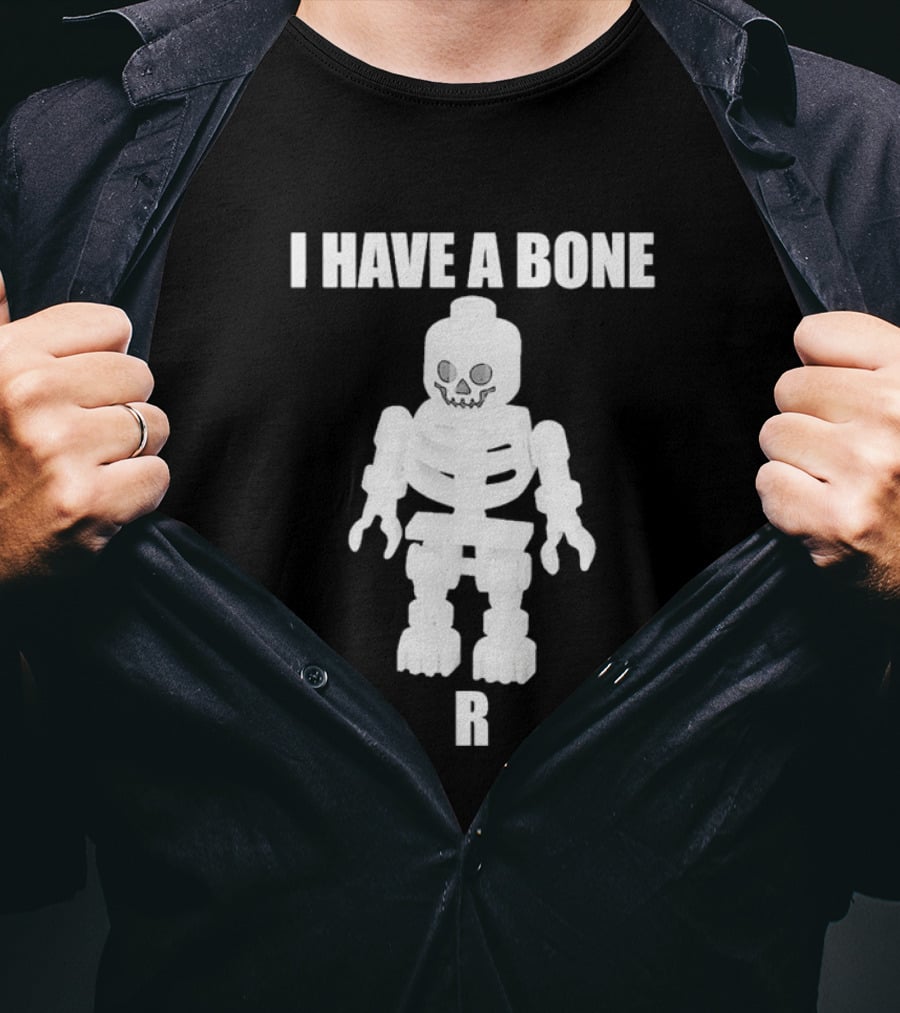 I Have A Bone LEGO Skeleton Figure R T-Shirt