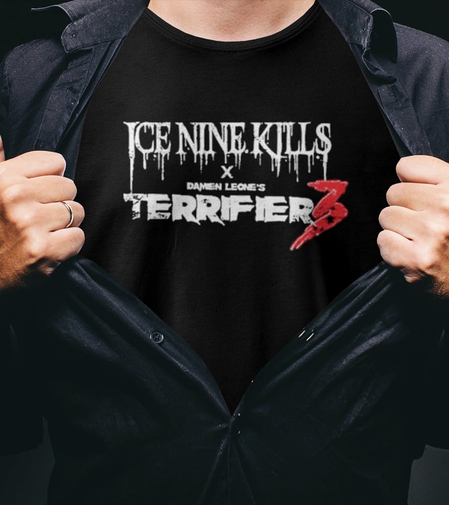 Ice Nine Kills X Damien Leone's Terrifier 3 Psychos Only Art Will Never T-Shirt