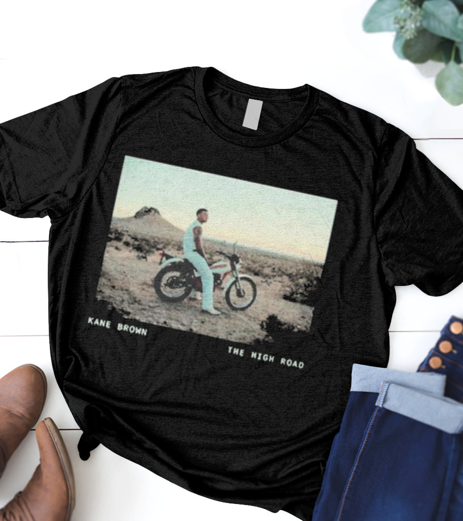 Kane Brown The High Road Desert Motorcycle Scene T-Shirt