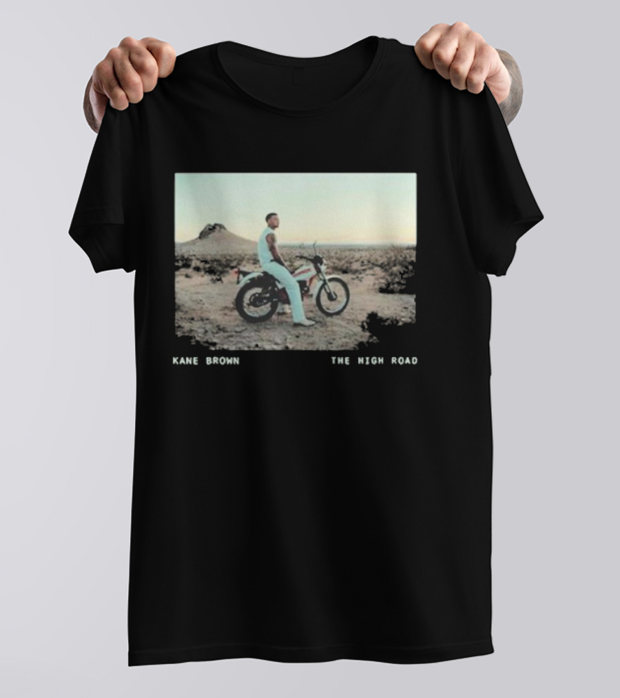 Kane Brown The High Road Desert Motorcycle Scene T-Shirt