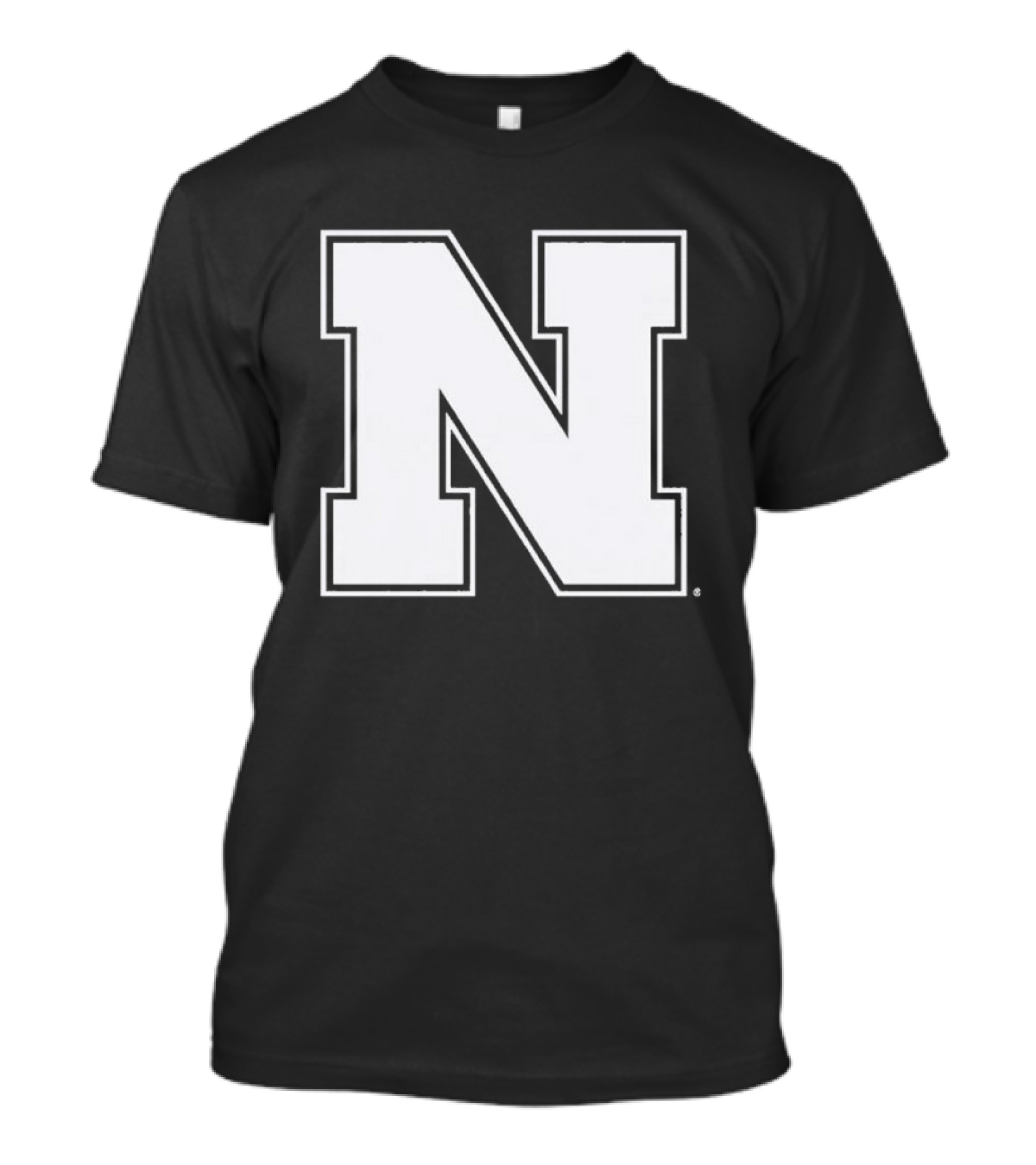 NE Logo Heavyweight Charcoal N Emblem T-Shirt