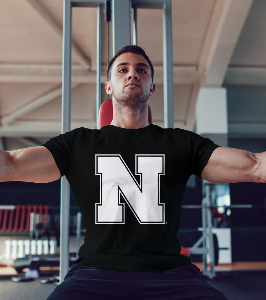 NE Logo Heavyweight Charcoal N Emblem T-Shirt
