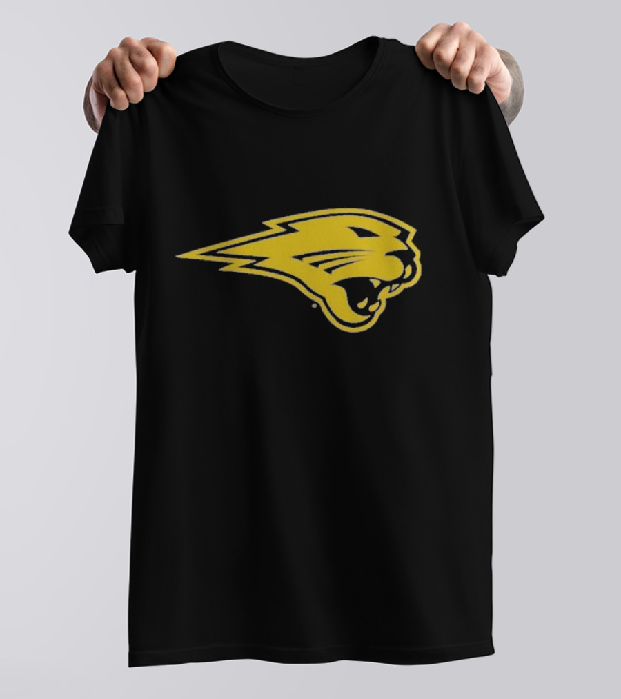 Panthers Logo Heavyweight Yellow Panther Emblem T-Shirt