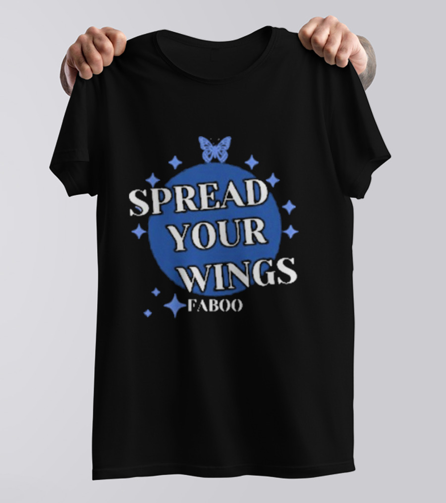 Spread Your Wings Faboo Butterfly Stars T-Shirt