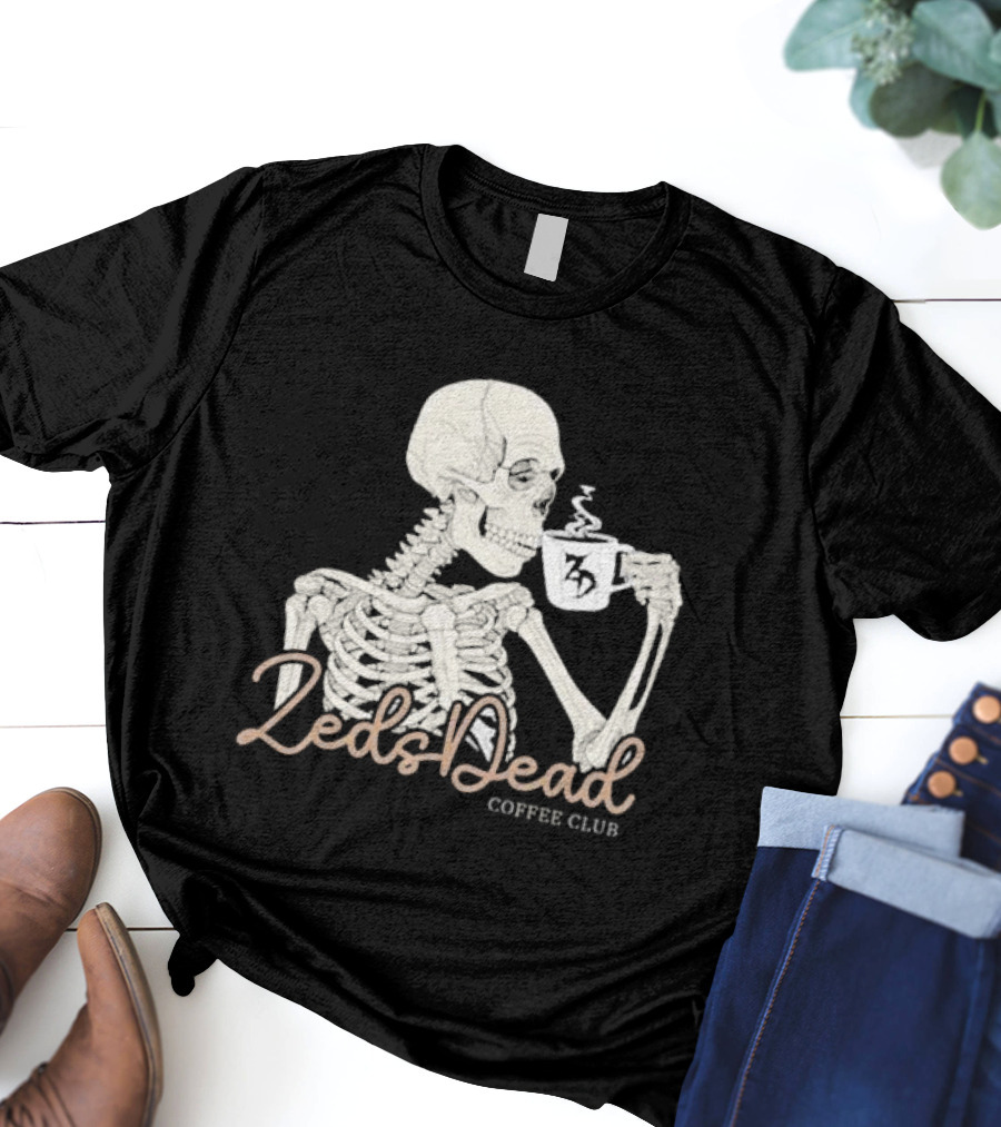 Zeds Dead Coffee Club Skeleton With Mug T-Shirt