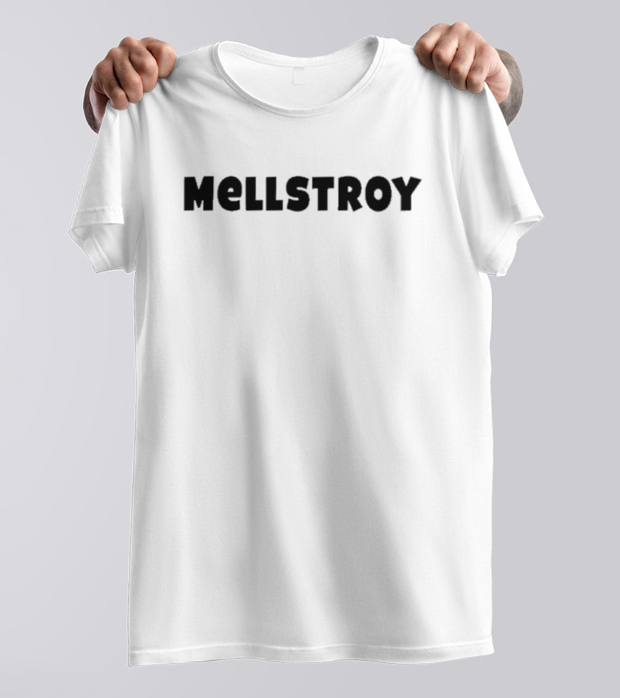 Mellstroy Text Bold Typography T-Shirt