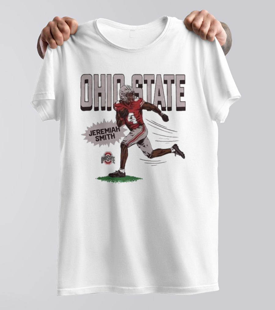 Ohio State Jeremiah Smith Football Player Graphic Sports T-Shirt
