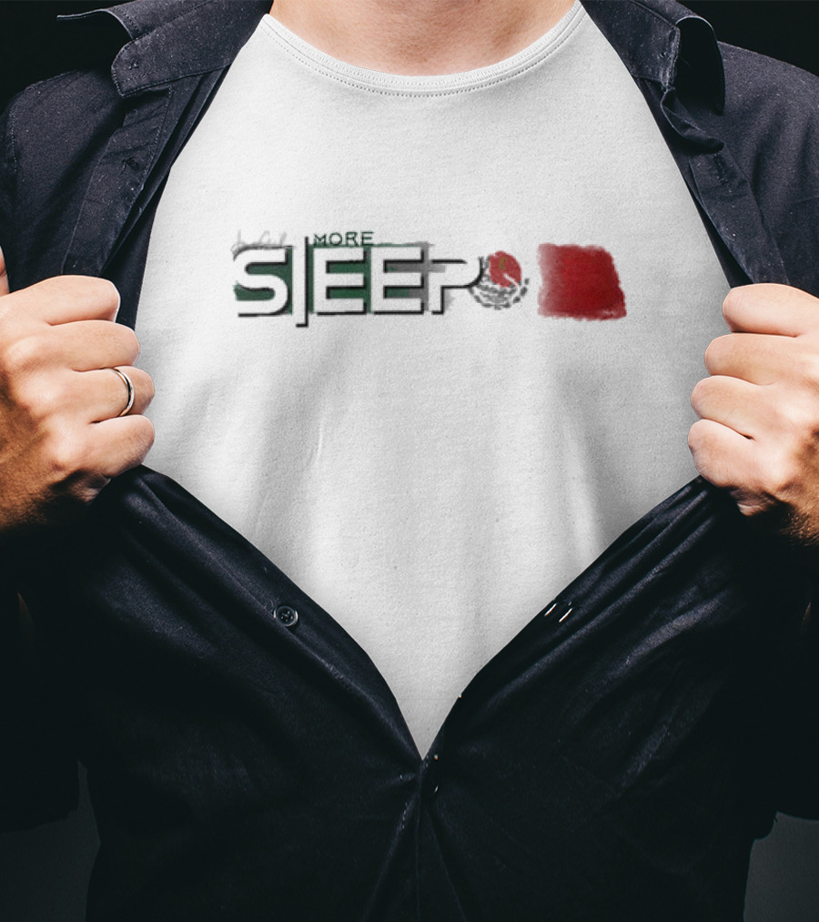 One More Sleep Jon Anik Mexico Flag Brushstroke Eagle T-Shirt