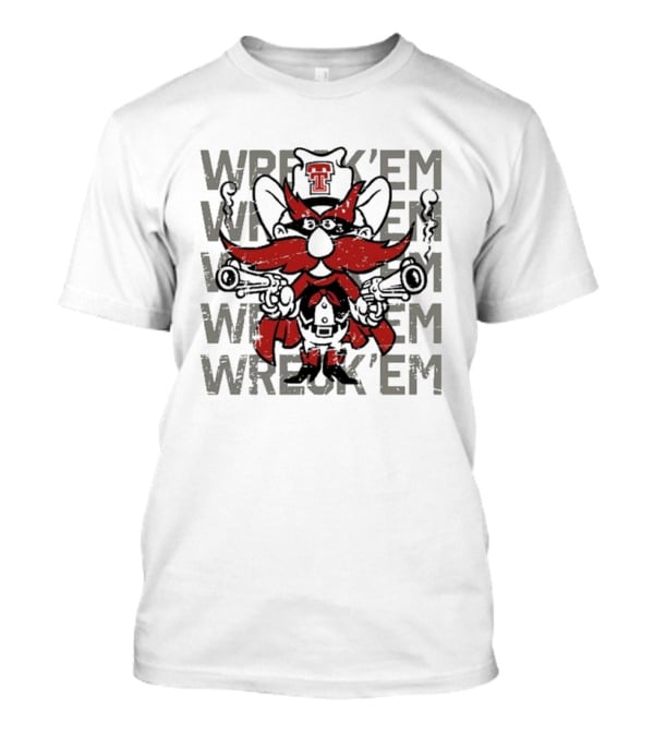 Texas Tech Red Raiders Wreck ’em Raider Red Guns Up T-Shirt