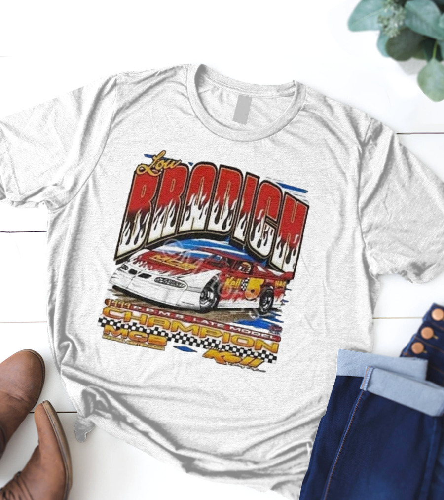 Lou Brodich Champion MCB Kell 5 Super Dirt Late Model 1999 Vintage Racing T-Shirt