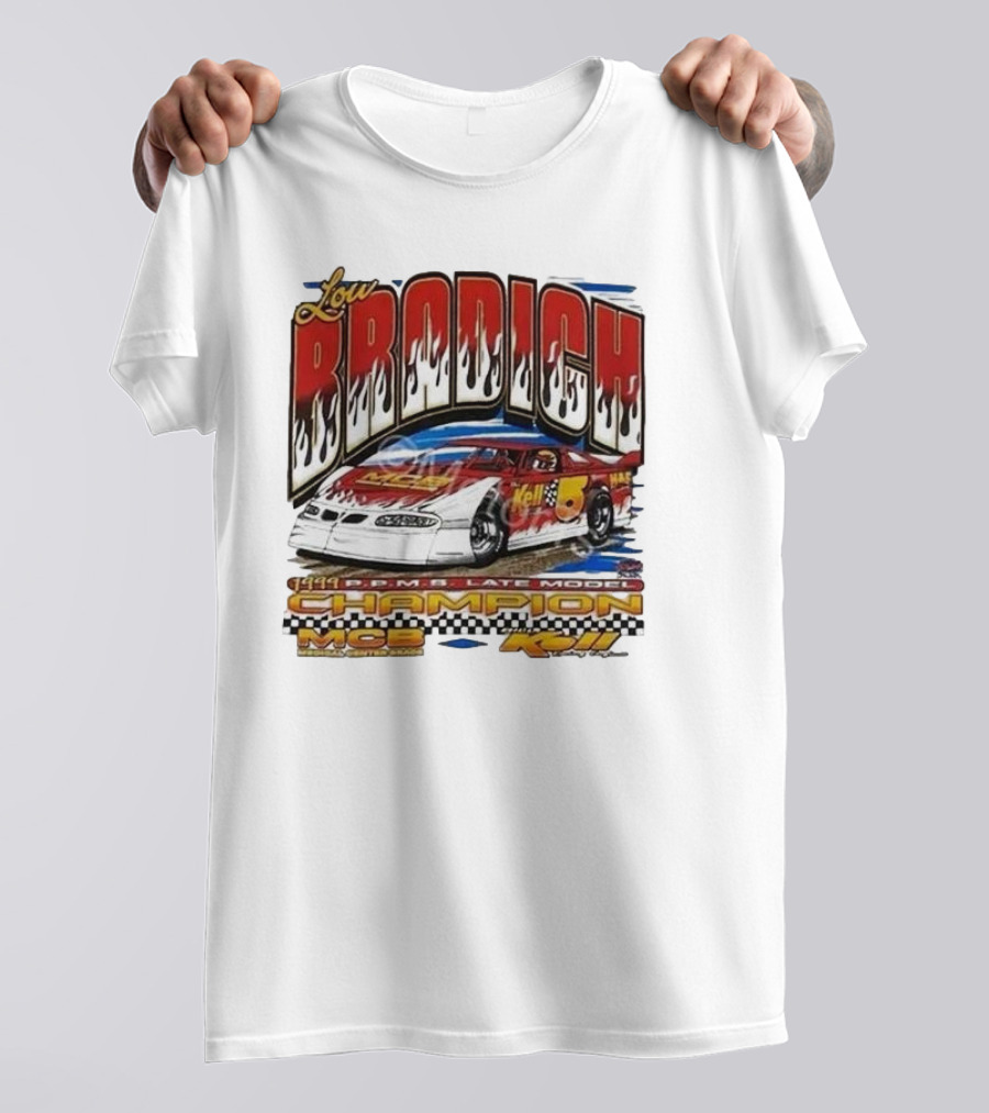 Lou Brodich Champion MCB Kell 5 Super Dirt Late Model 1999 Vintage Racing T-Shirt
