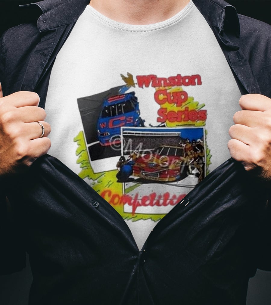 Winston Cup Series Competition Vintage New In Bag 1990 NASCAR T-Shirt
