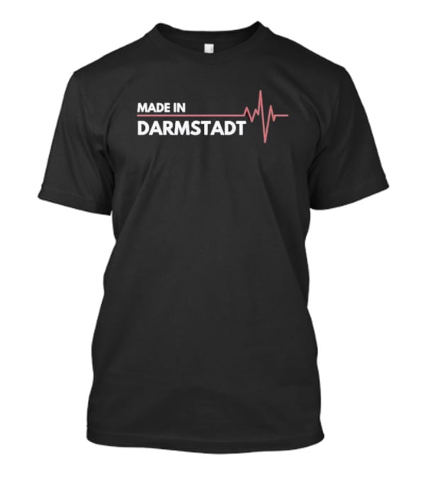Made In Darmstadt Germany Proud German Heartbeat T-Shirt