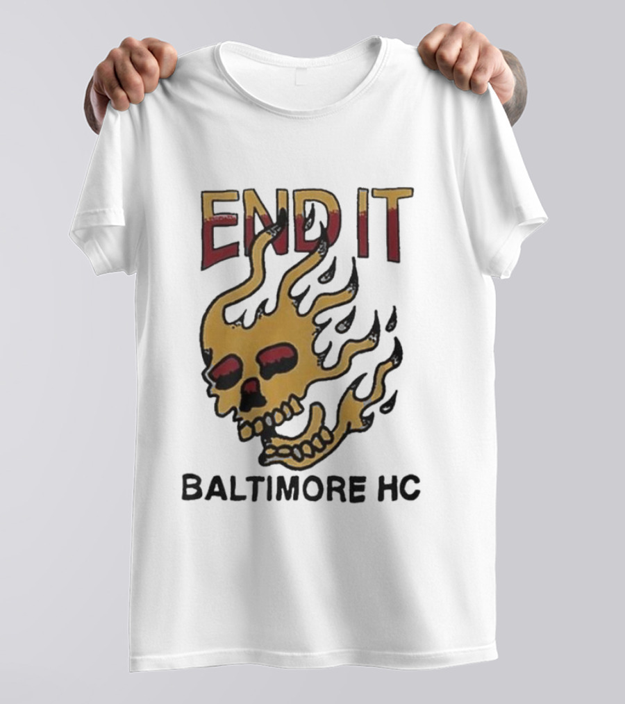 End It Baltimore HC Skull Flame T-Shirt