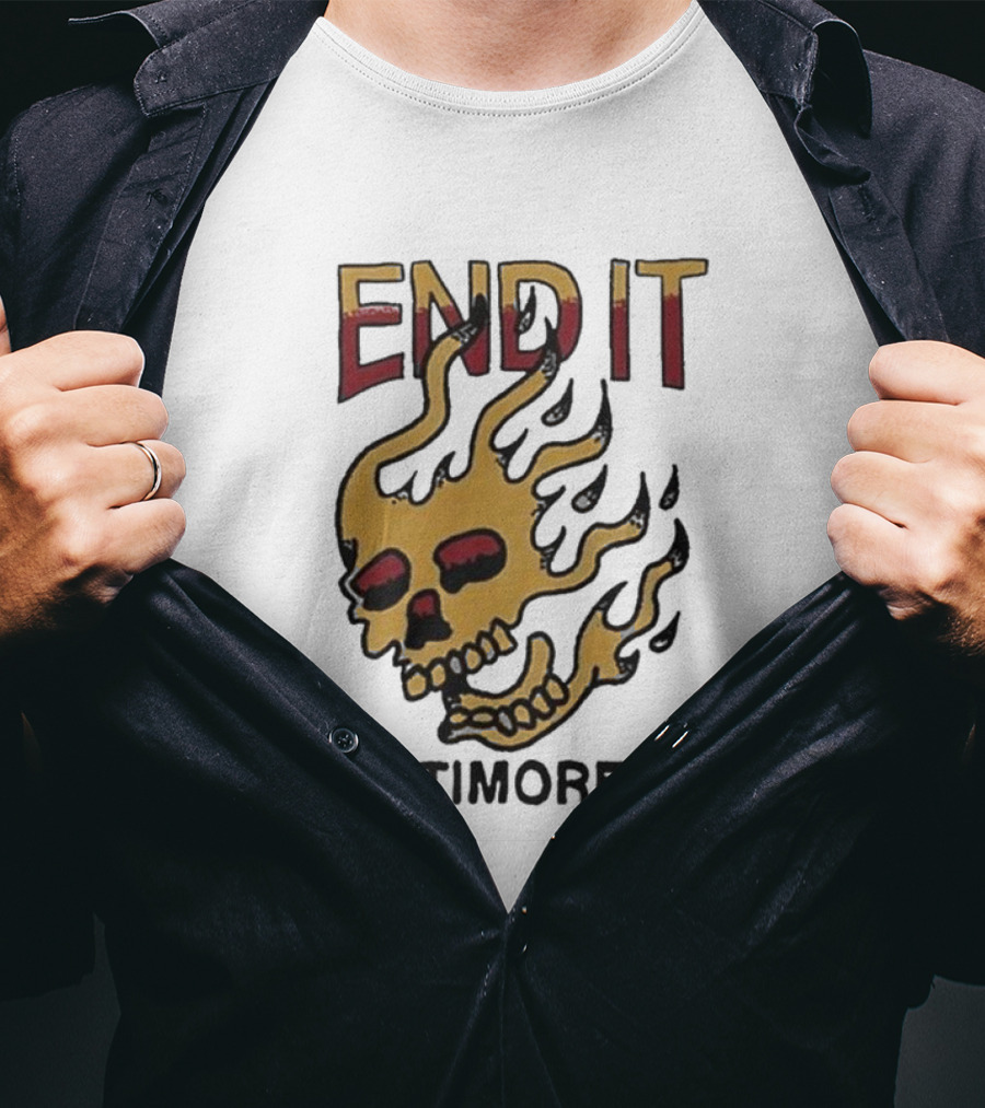 End It Baltimore HC Skull Flame T-Shirt