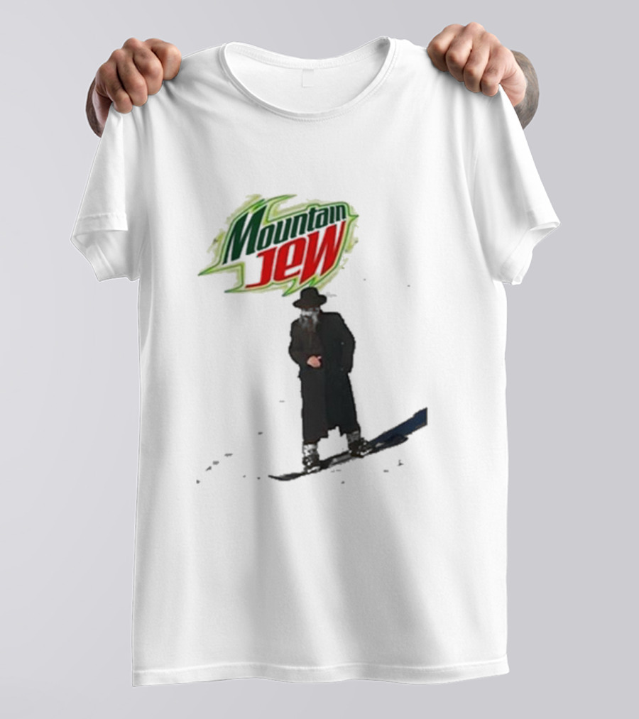 Mountain Jew Funny Ahh Tees Jewish Skiing T-Shirt