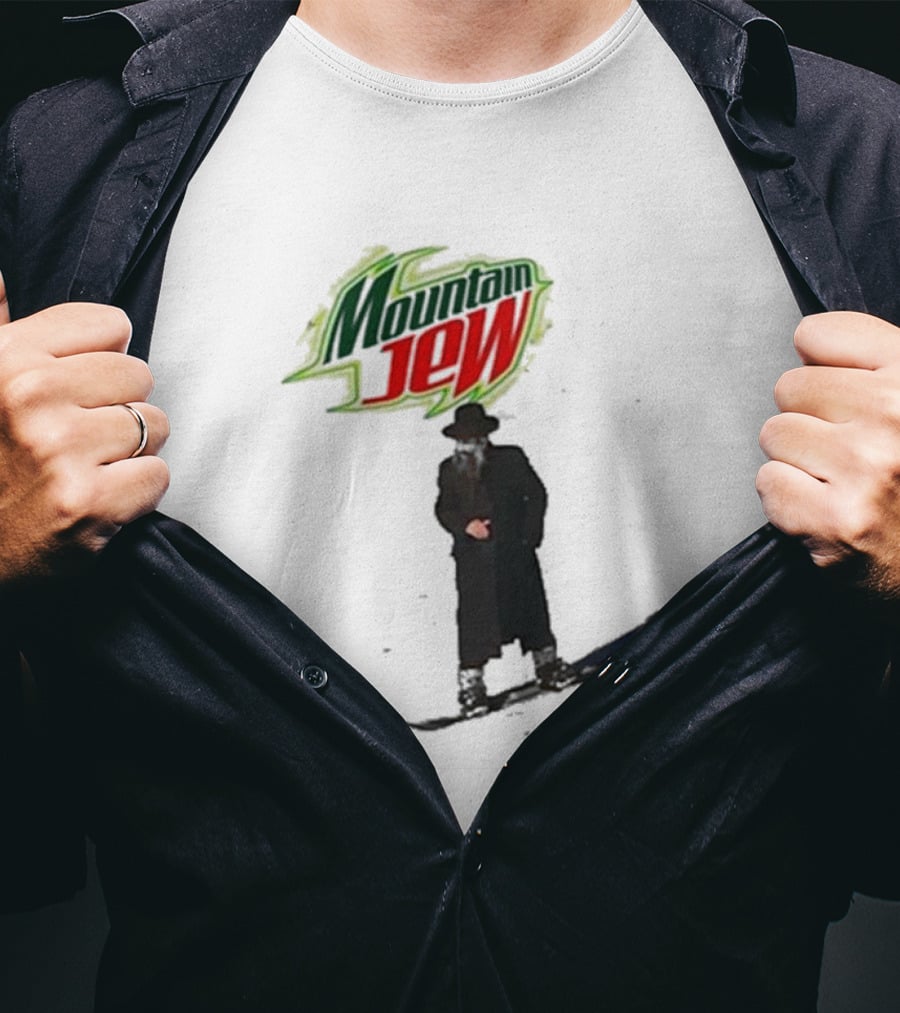 Mountain Jew Funny Ahh Tees Jewish Skiing T-Shirt