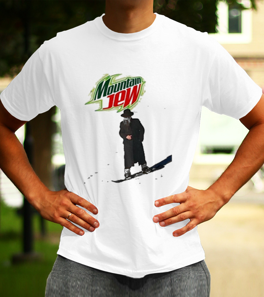 Mountain Jew Funny Ahh Tees Jewish Skiing T-Shirt