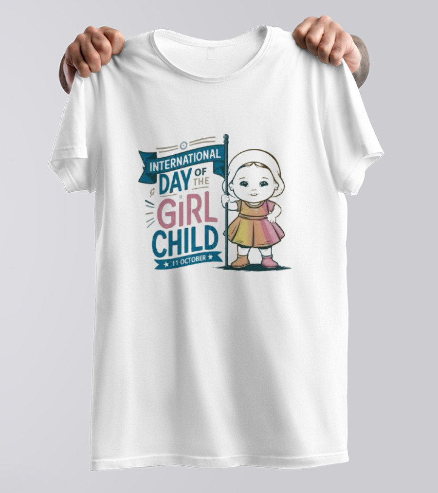 International Day Of The Girl Child 11 October Baby Holding Banner T-Shirt