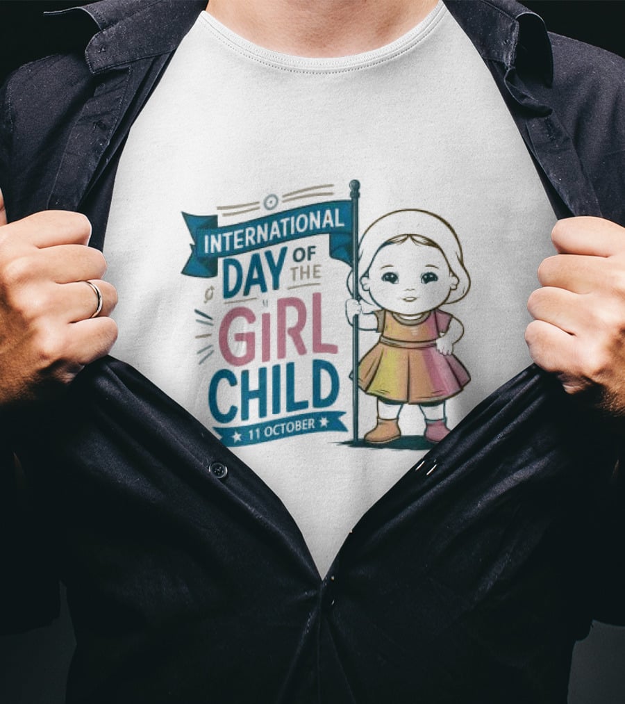 International Day Of The Girl Child 11 October Baby Holding Banner T-Shirt