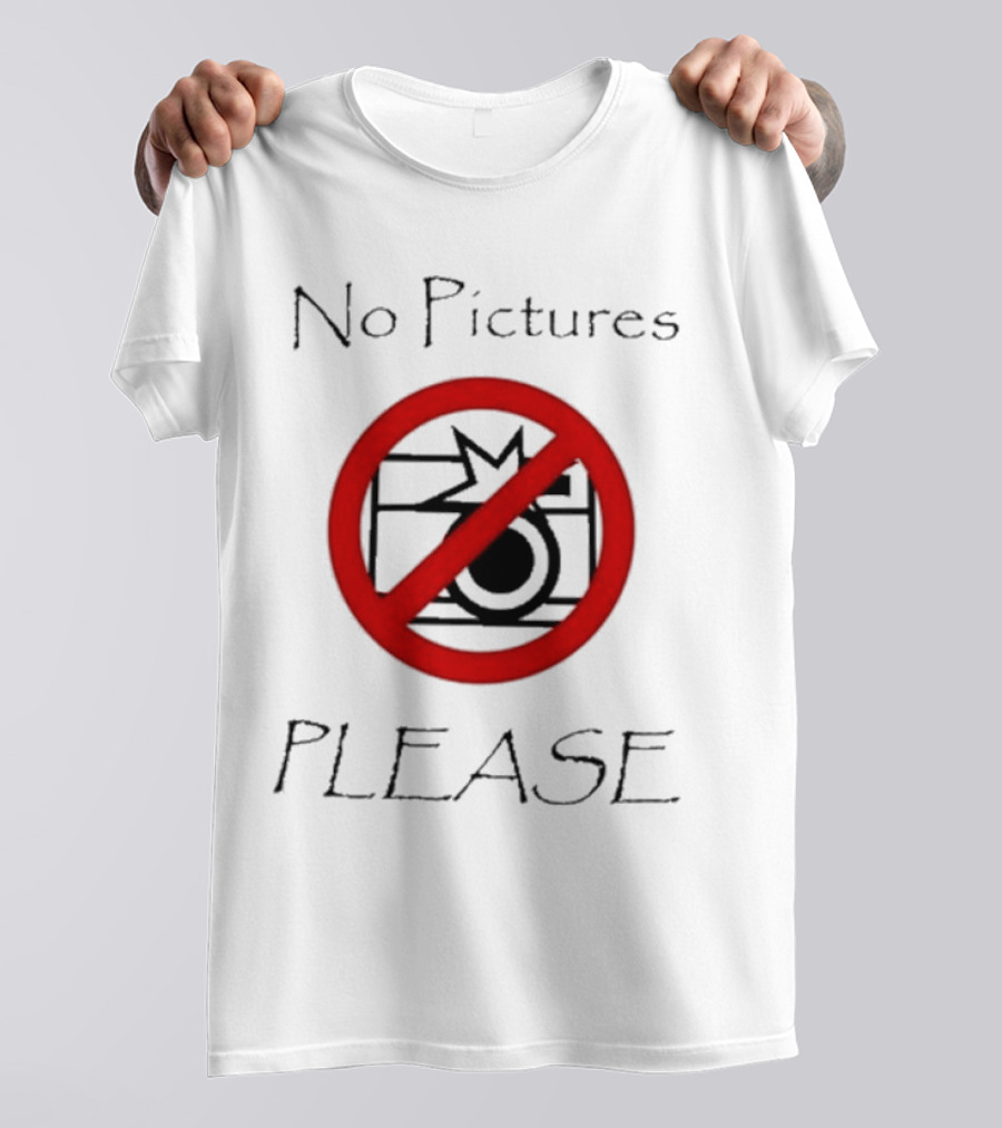 Joeyy No Pictures Please Camera Icon T-Shirt