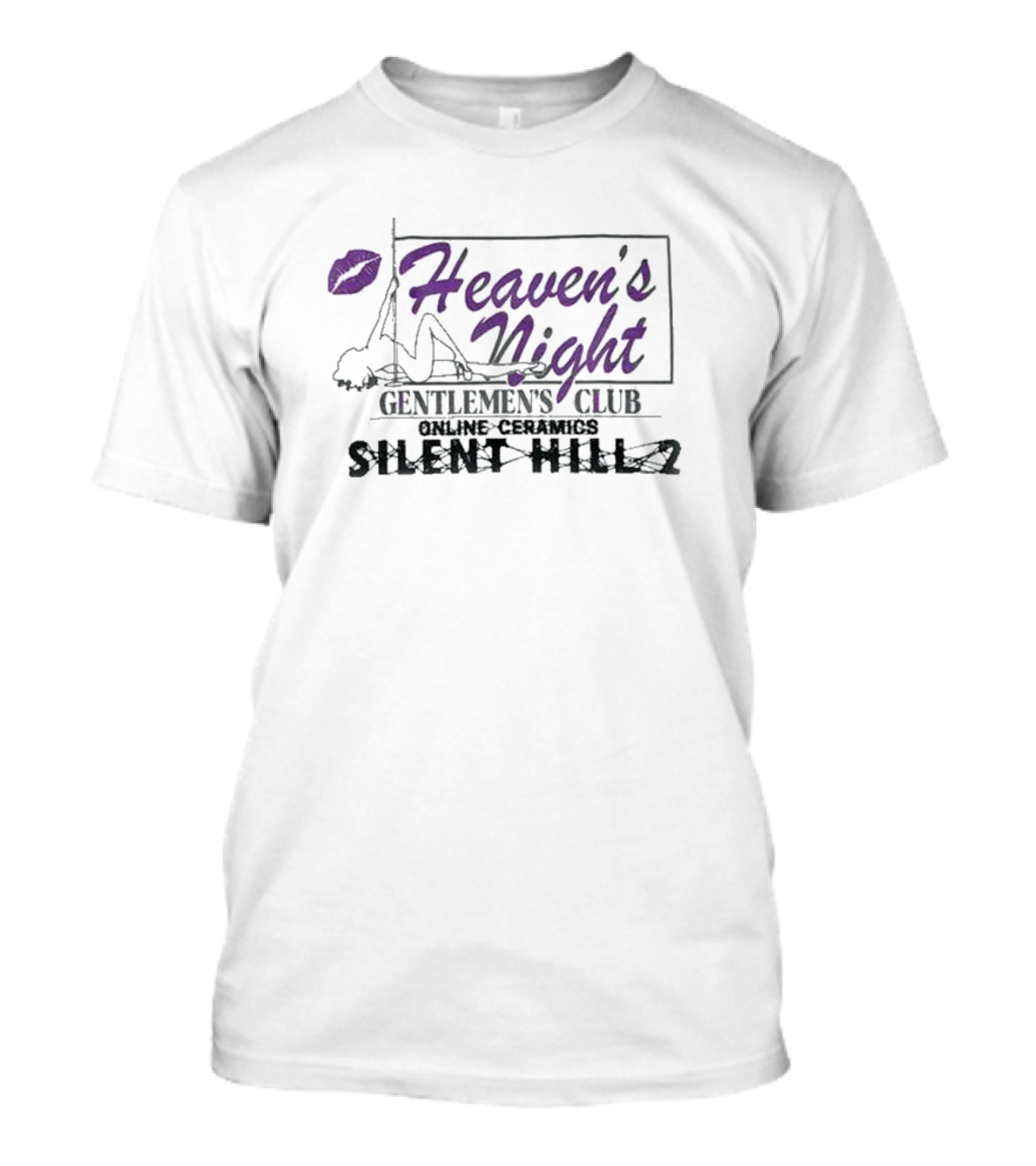 Silent Hill 2 Konami Exclusive Heaven’s Night Gentlemen’s Club Online Ceramics T-Shirt