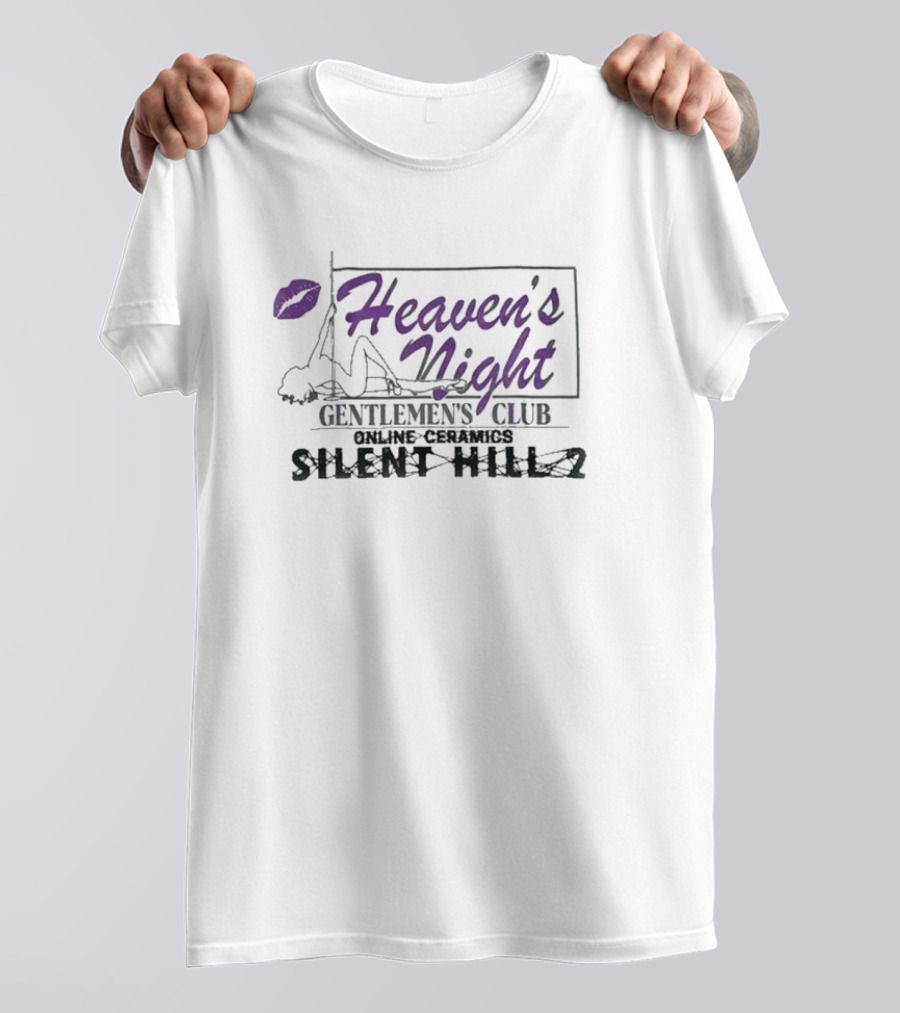Silent Hill 2 Konami Exclusive Heaven’s Night Gentlemen’s Club Online Ceramics T-Shirt