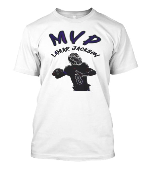 MVP Lamar Jackson Baltimore Ravens Quarterback T-Shirt