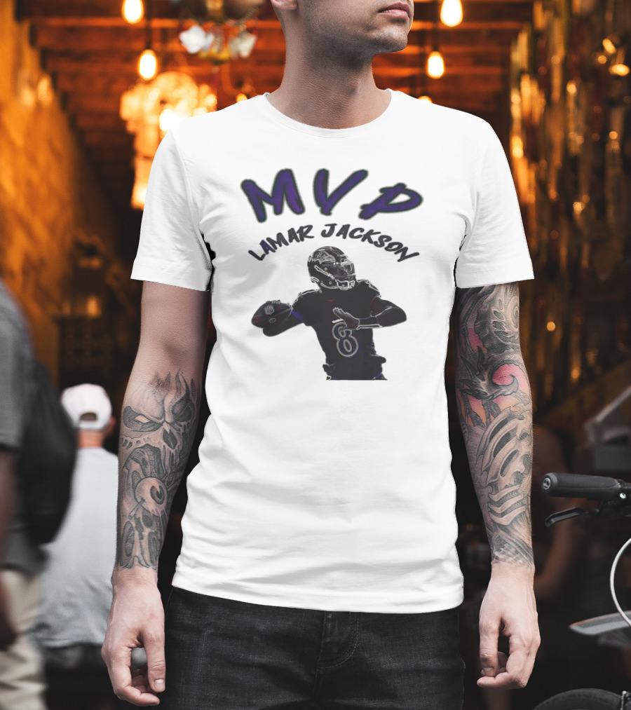 MVP Lamar Jackson Baltimore Ravens Quarterback T-Shirt