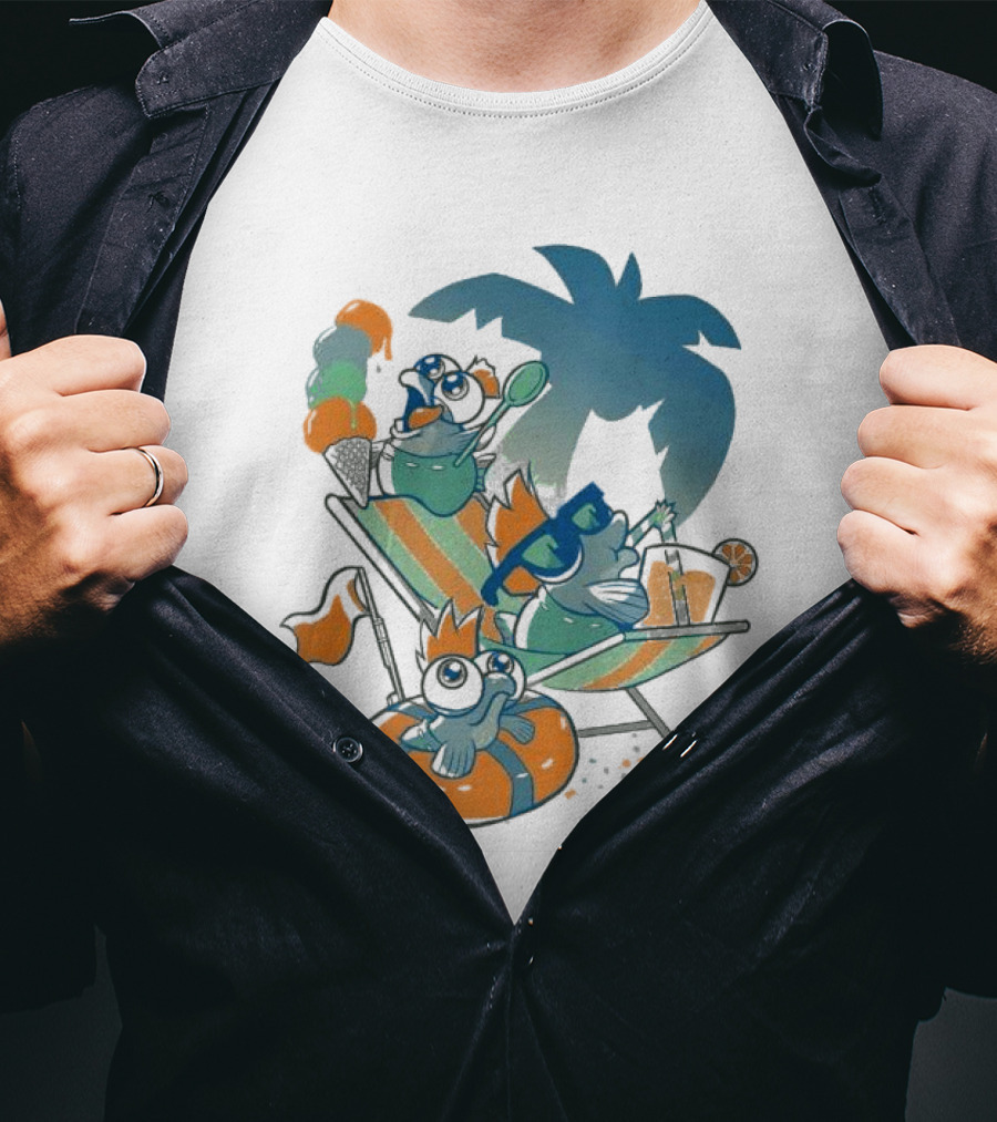 Resort Time Hanshumon Tropical Vacation Fun T-Shirt