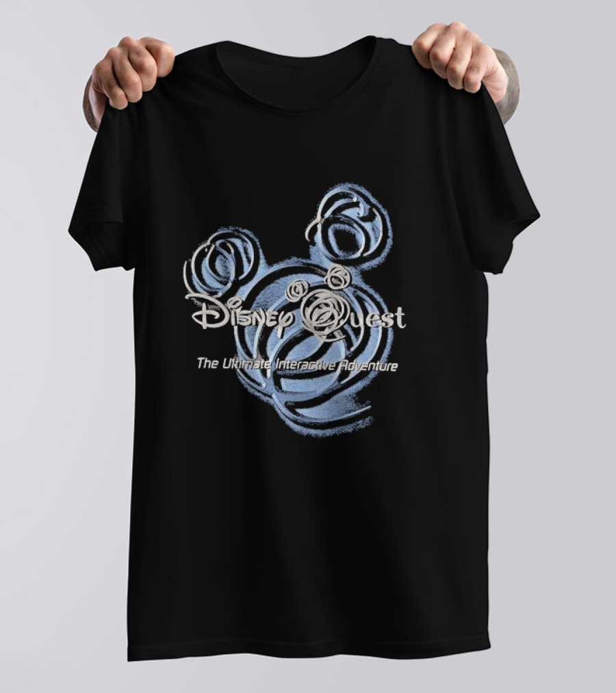 Disney Quest The Ultimate Interactive Adventure Mickey Swirl T-Shirt