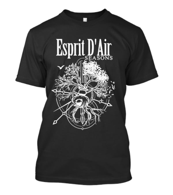 Esprit D’Air Seasons Tree Of Life And Guitar Symbolism T-Shirt