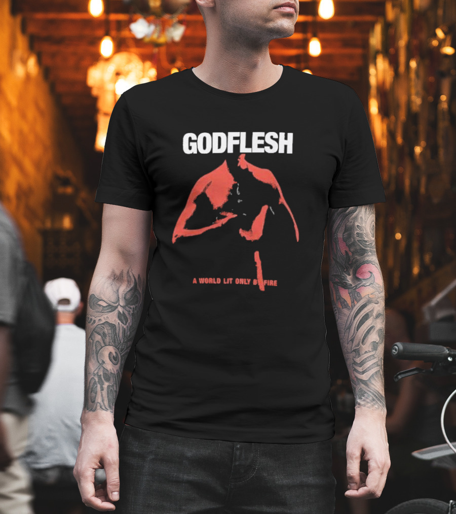 Godflesh A World Lit Only By Fire Red T-Shirt