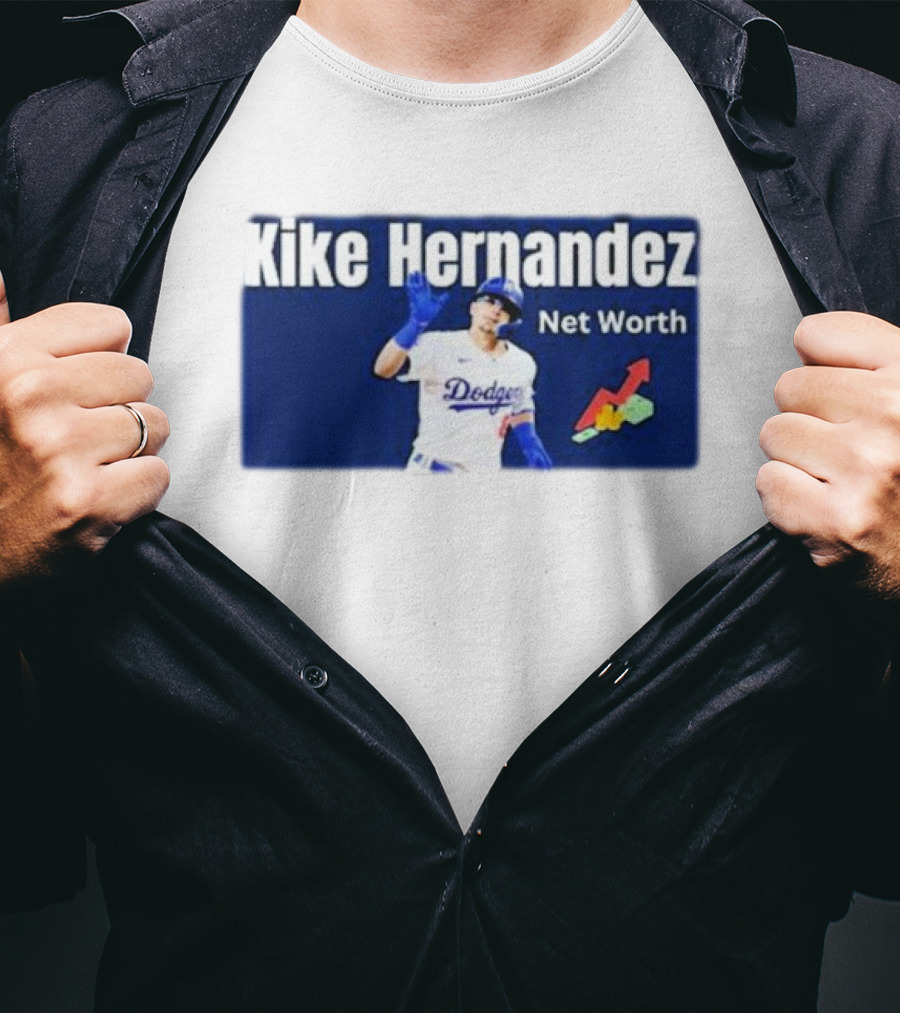 Kike Hernandez Dodgers Net Worth Baseball Analysis T-Shirt