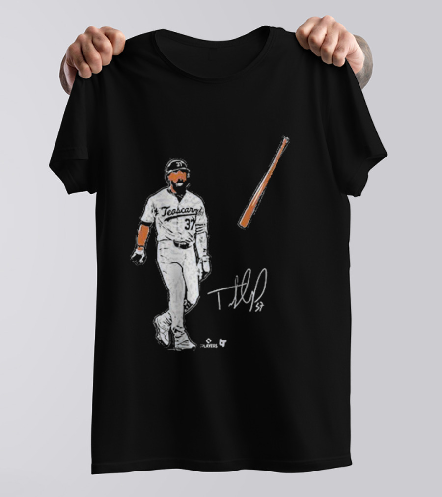 Teoscar Hernandez 37 Baseball Bat Flip Signature Players T-Shirt