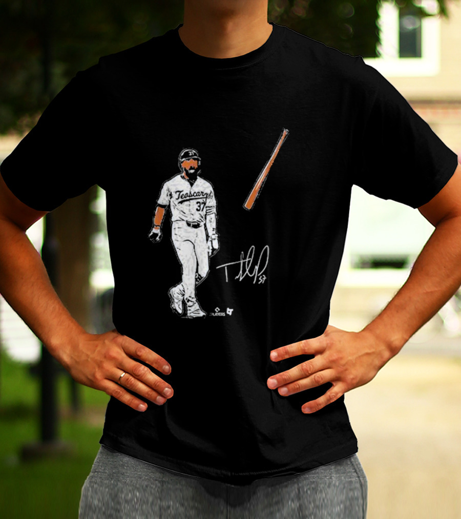 Teoscar Hernandez 37 Baseball Bat Flip Signature Players T-Shirt