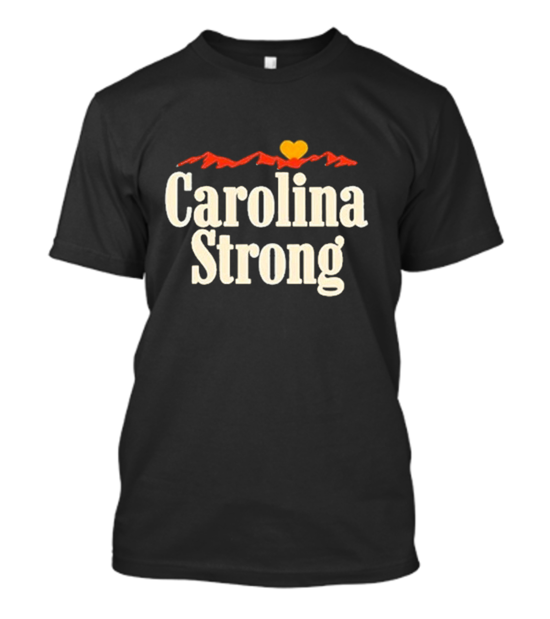 Carolina Strong Heart Mountains Hurricane Season North Carolina T-Shirt
