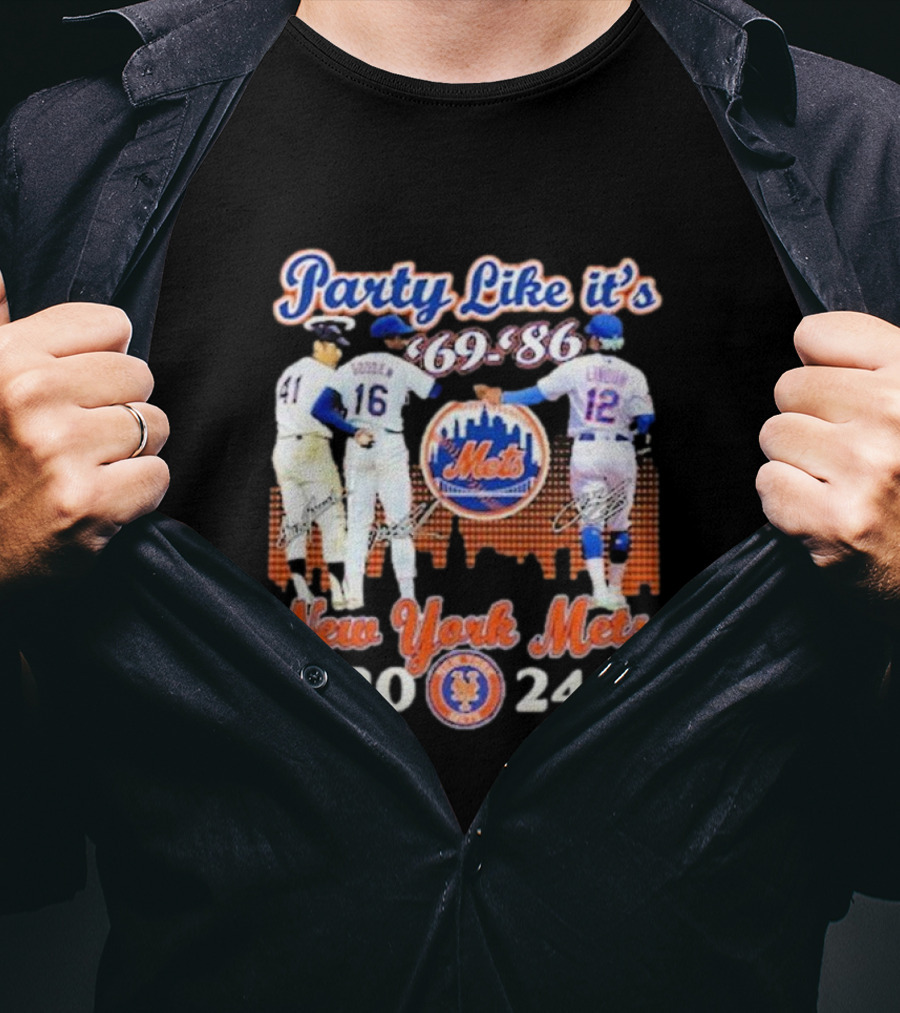 Party Like It’s ’69-’86 New York Mets T-Shirt