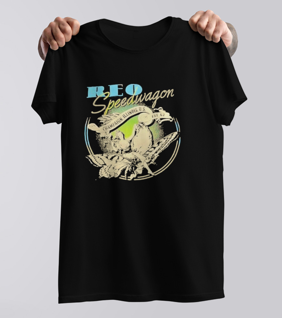 REO Speedwagon Champaign Illinois U.S. Est. 67 T-Shirt