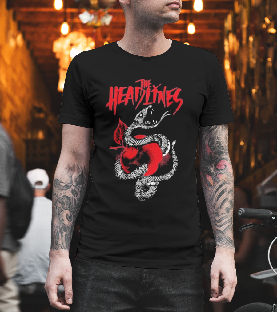 The Headlines Snake And Apple Gatefold T-Shirt