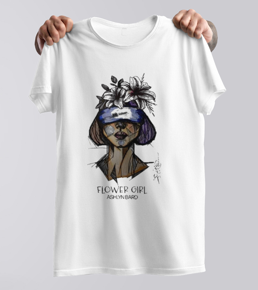 Ashlyn Bard Flower Girl Abstract Floral Headpiece T-Shirt