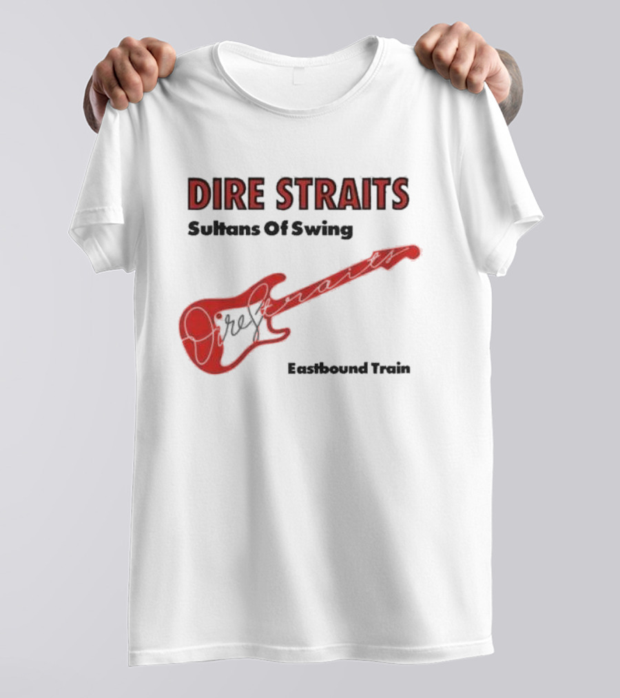 DIRE STRAITS Sultans Of Swing Eastbound Train Vintage Guitar T-Shirt