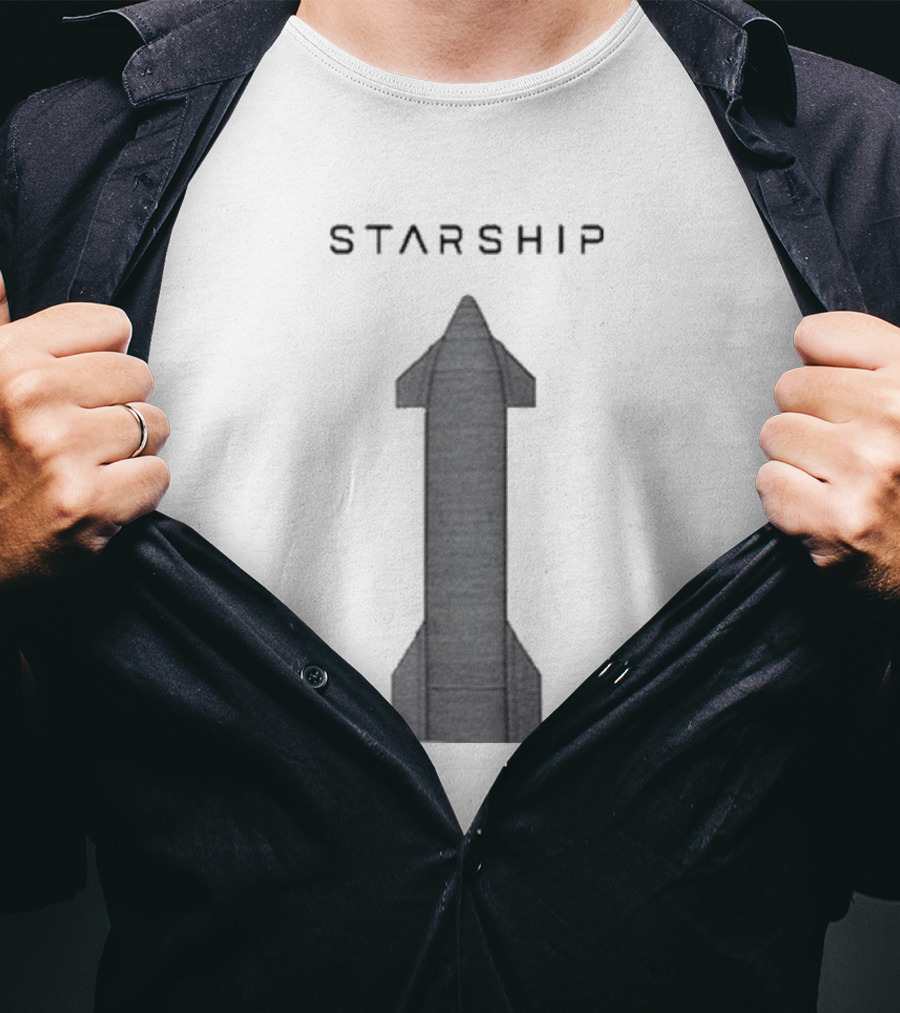 Starship Rocket Heat Shield T-Shirt