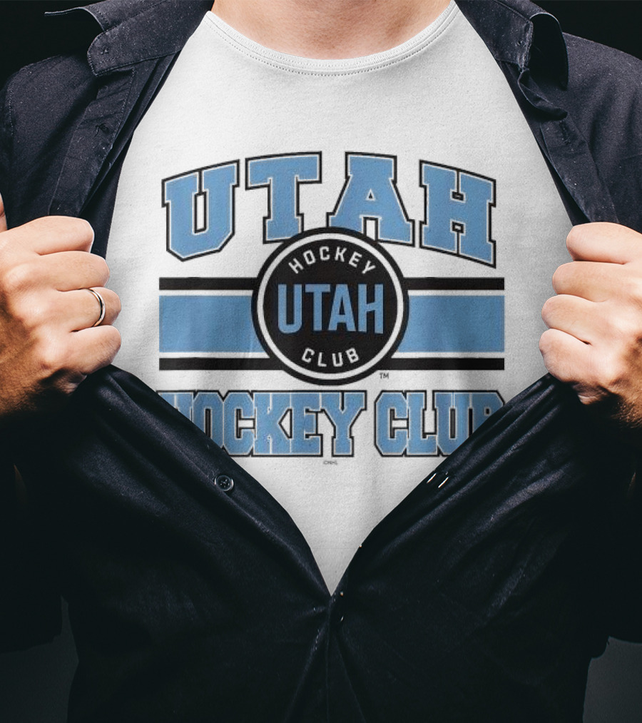 Utah Hockey Club Blue Stripe Licensed T-Shirt