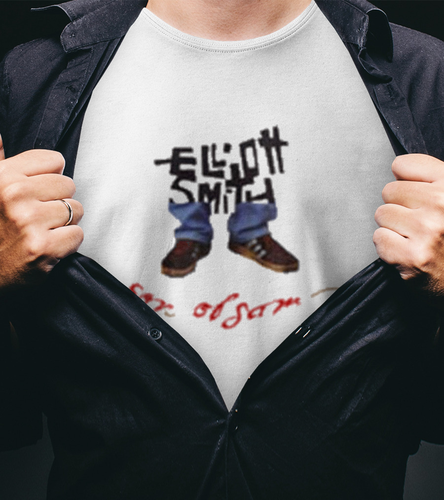 Vintage Elliott Smith Son Of Sam Shoes And Pants Text T-Shirt