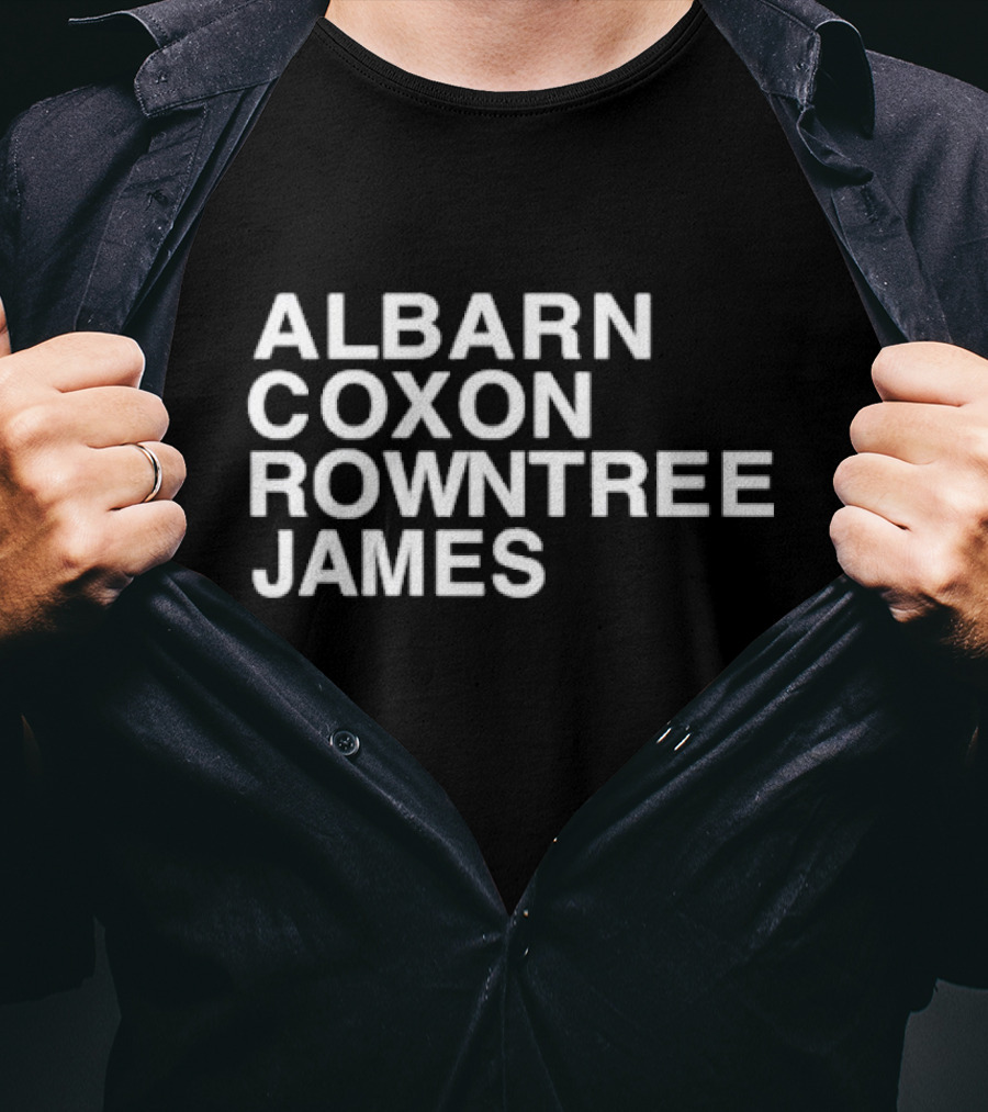 Albarn Coxon Rowntree James Blur Band Members Recognition T-Shirt