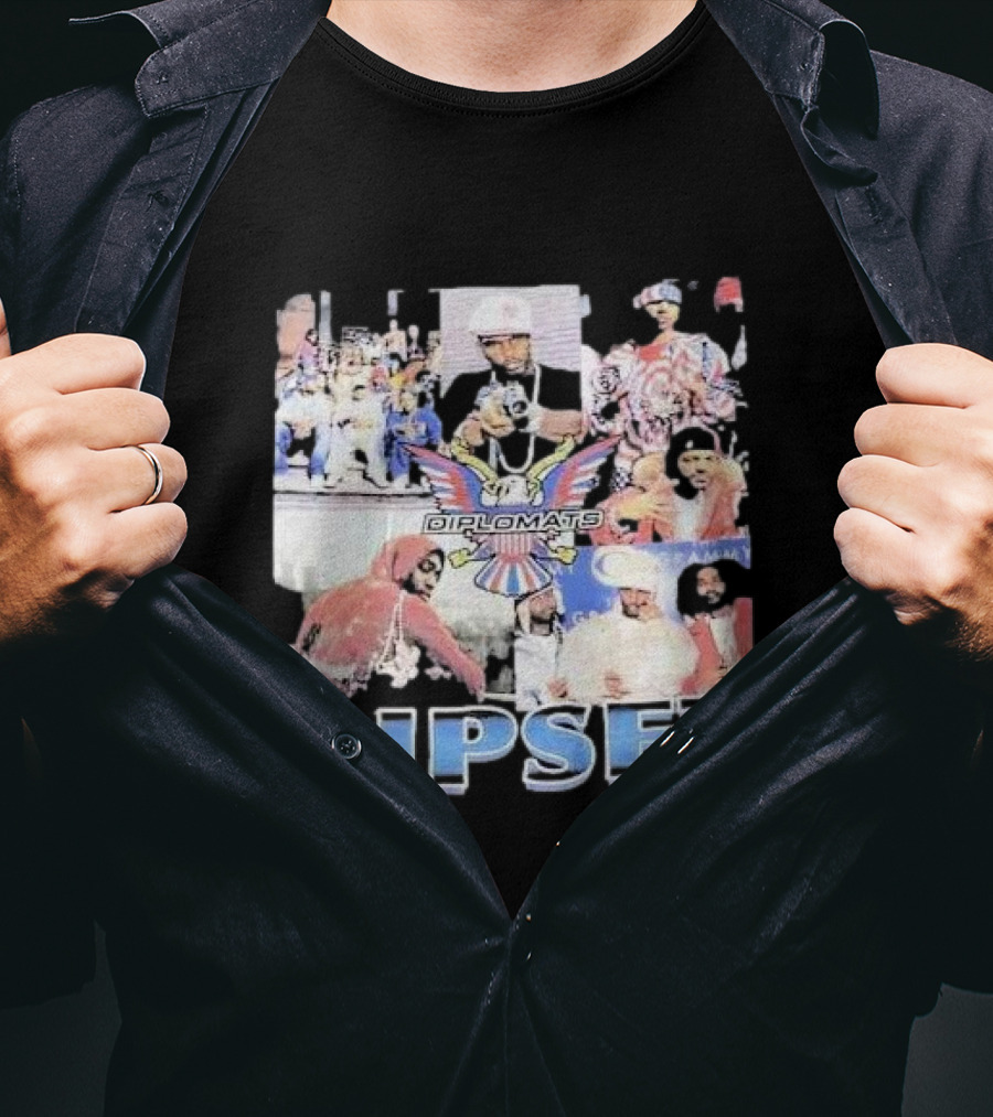 Dipset Diplomats Classic Hip Hop Collage With Eagle T-Shirt